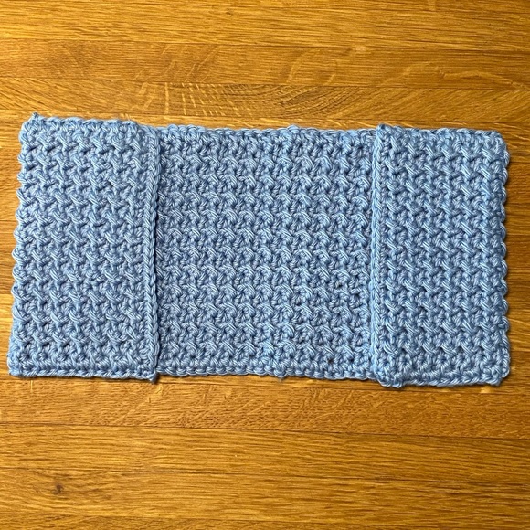 Handcrafted Blue Swiffer Sweeper Mop Cotton Crochet Cover - Picture 2 of 4